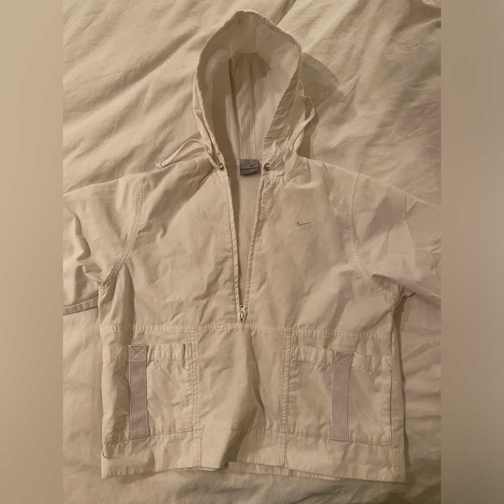 White Nike Hooded Jacket